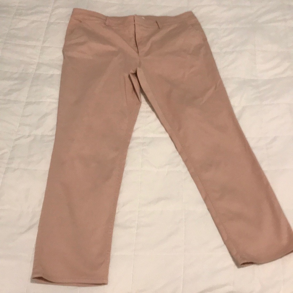 Loft Blush Colored Khakis Size 14
